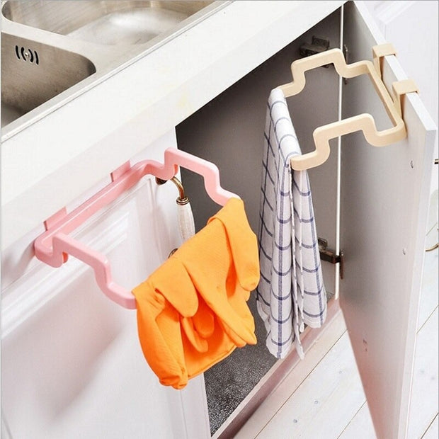 2 Pieces Over the Cabinet Door Garbage Bag Holder - sundaymorningtomato