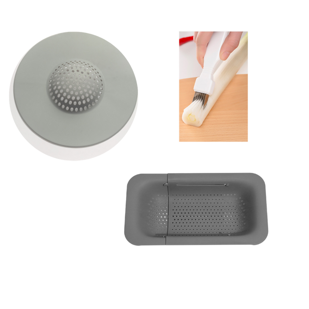 Extendable and Adjustable Over The Kitchen Sink Colander Food Strainer - sundaymorningtomato
