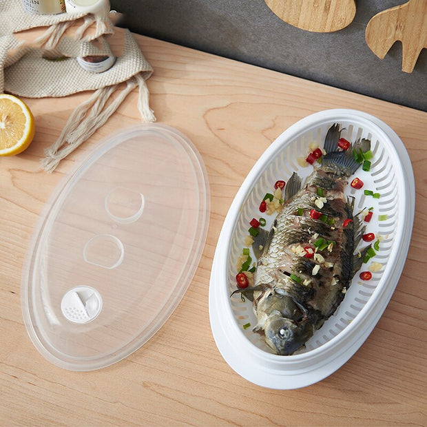 Microwave Steamware With Lid For Cooking - sundaymorningtomato