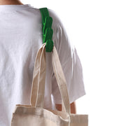 Hands Free Over The Shoulder Grocery Bag Carrier Handle Holder - sundaymorningtomato